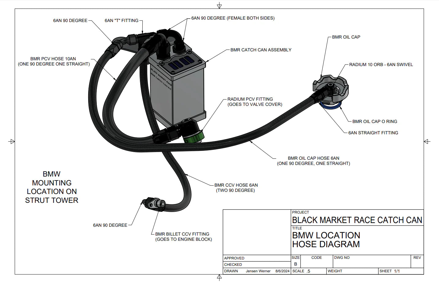 BMR - Gen 2 B58 Catch Can