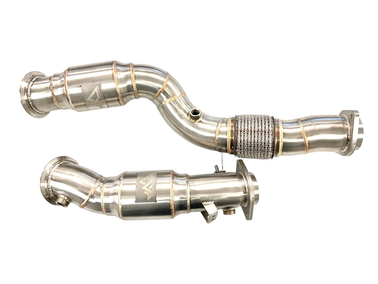 MAD BMW M2C M3 M4 S58 Resonated Downpipes