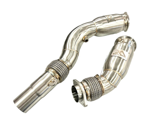 MAD BMW S55 Resonated Downpipes